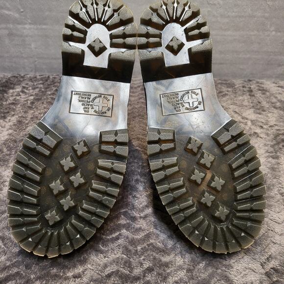 Dr. Martens Jadon Boots Womens Size 8 White Leather Platform Combat Chunky Zip - Picture 6 of 6